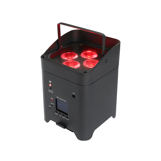 Par led battery 4x10W RGBWA UV