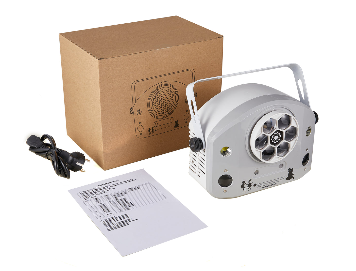 Bee Eye Laser Pattern Strobe Four In One