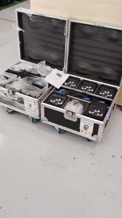 Par led battery 4x10W RGBWA UV