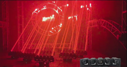 Moving head beam led 4 in 1 with led strobe